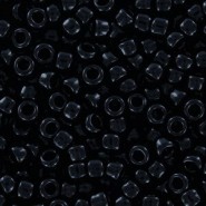 Toho seed beads 8/0 round Opaque Jet - TR-08-49